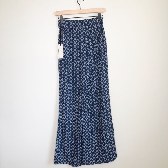 NWT Vintage Inspired 70s High Waisted Printed Pant - Picture 6 of 8